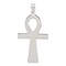 Sterling Silver Ankh Pendant Charm Religious Jewelry 50mm x 26mm